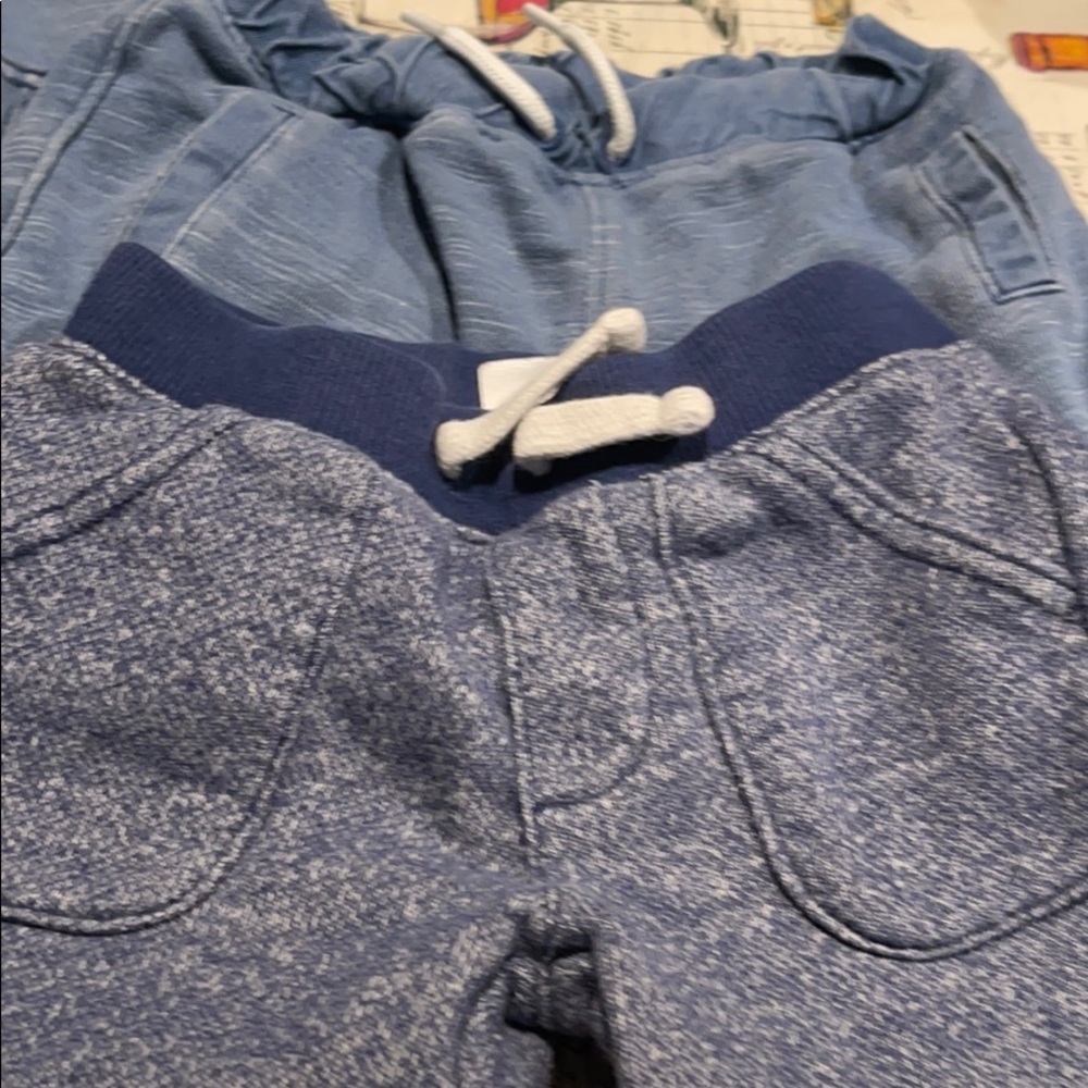 Vintage look light blue sweat pants size 18-24 mo.